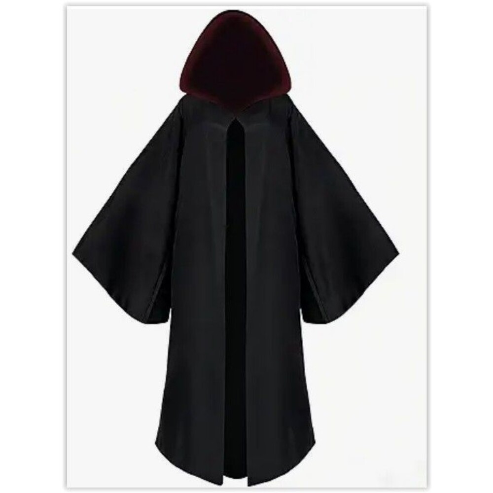 Adult Wizard Robe M Halloween Costume Magical Cloak Hooded Full Length NEW